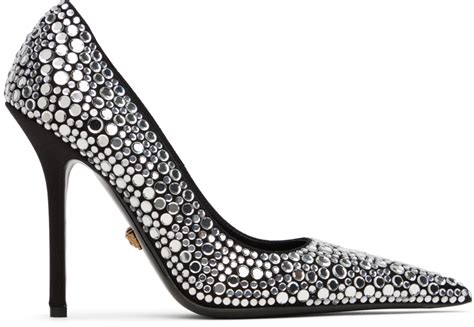 Black Decollete T.110 Heels by Versace on Sale 